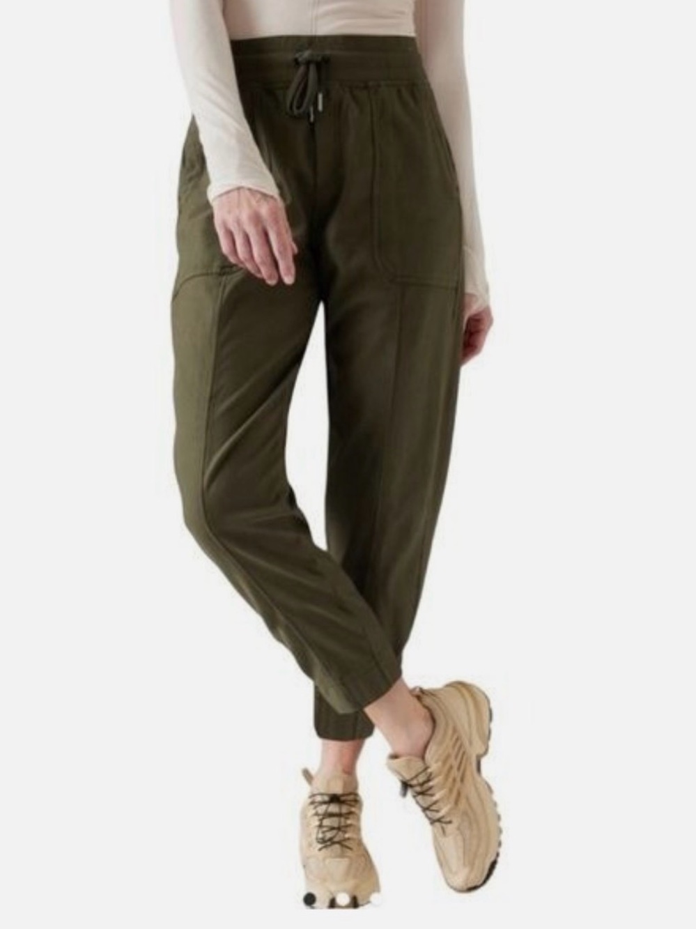 Athleta Women’s Farallon Weekender Utility Jogger Pants Forest Green Size MP